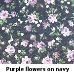 purple flowers on navy