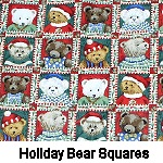 Holiday Bear Squares
